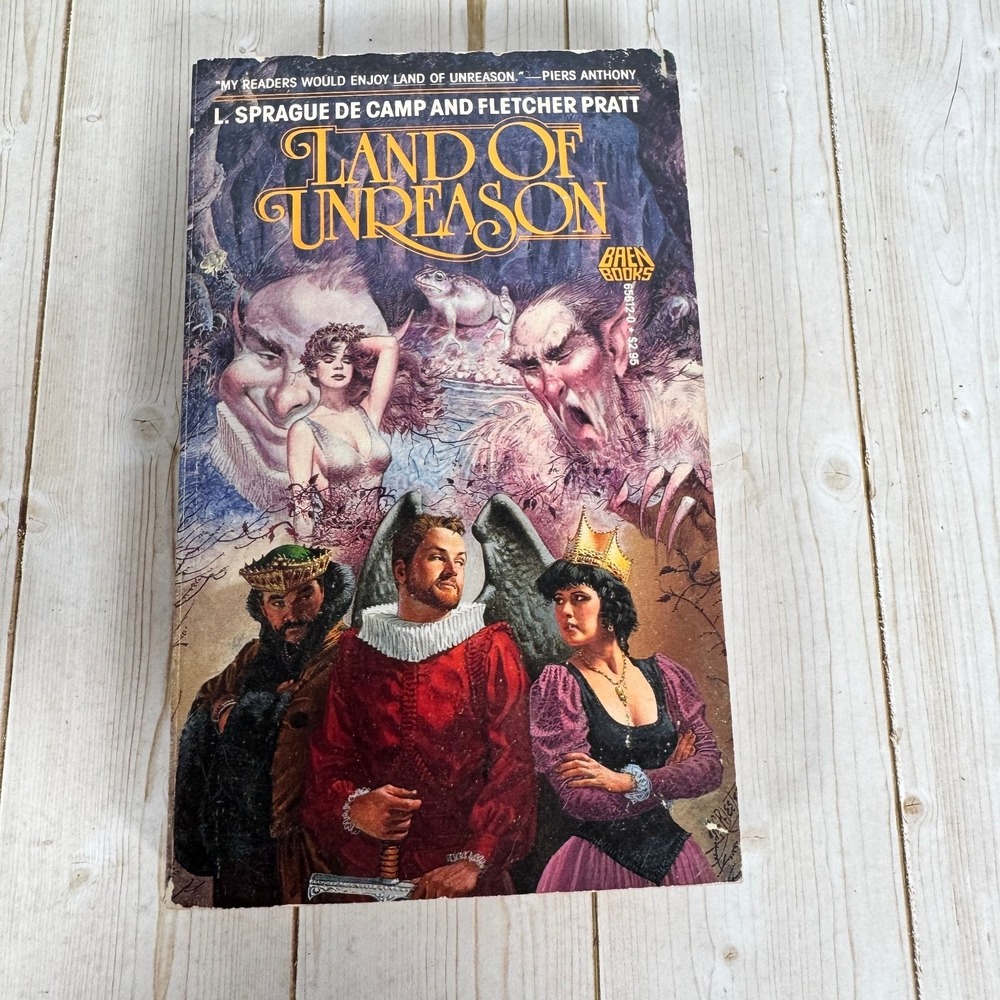 Land of Unreason by L. Sprague de Camp & Fletcher Pratt Baen 1987 Paperback